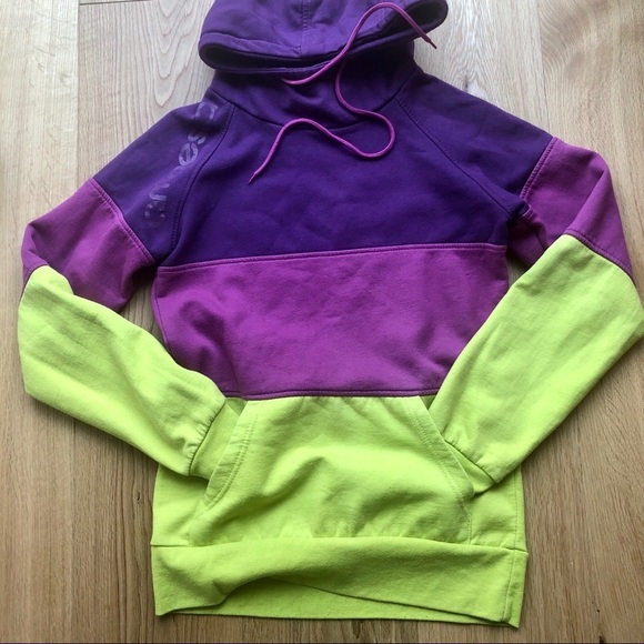 AMNESIA COLOURFUL HOODIE COLORBLOCK - S - Picture 4 of 8